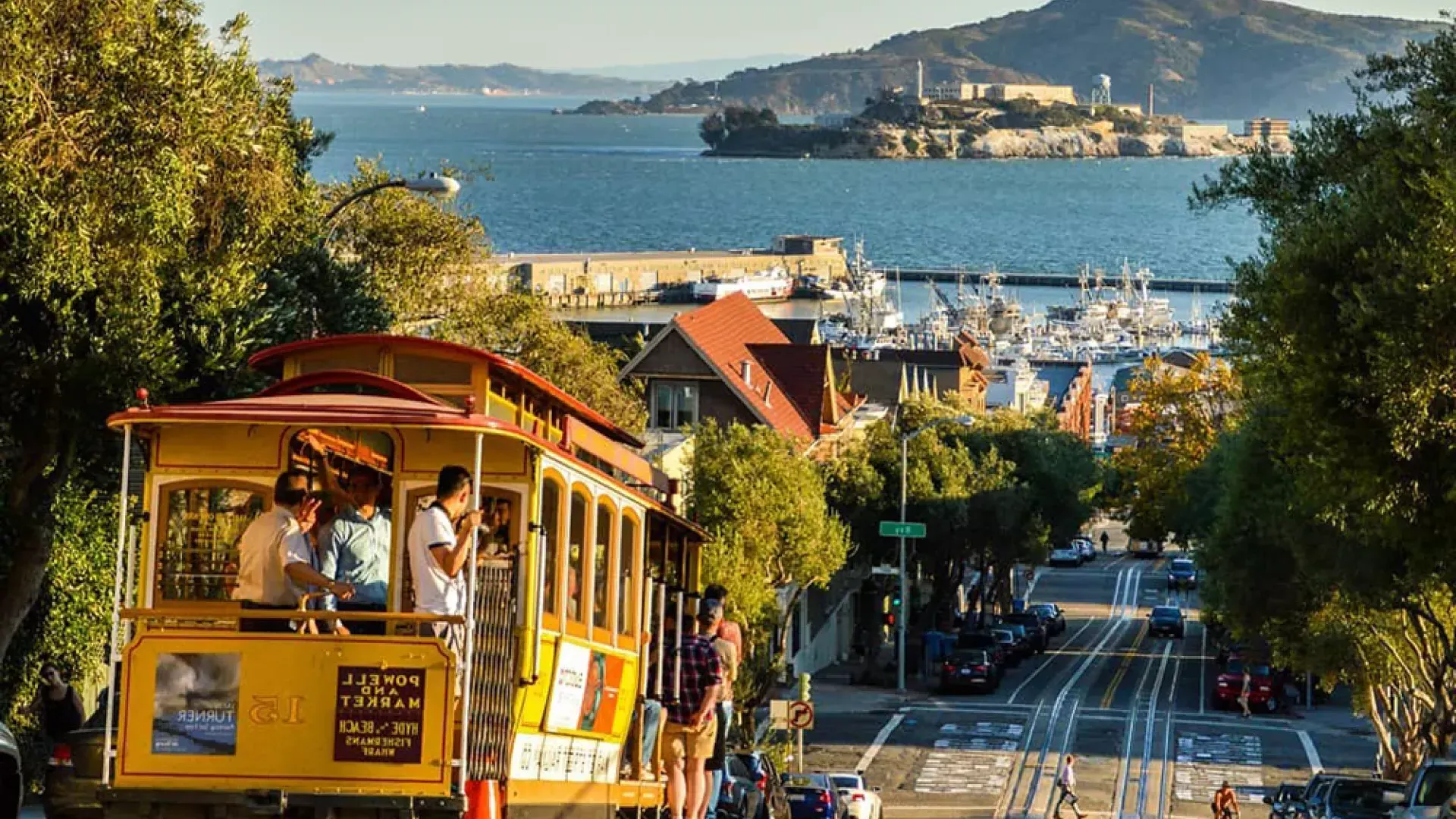 Seilbahnen in der Innenstadt von San Francisco